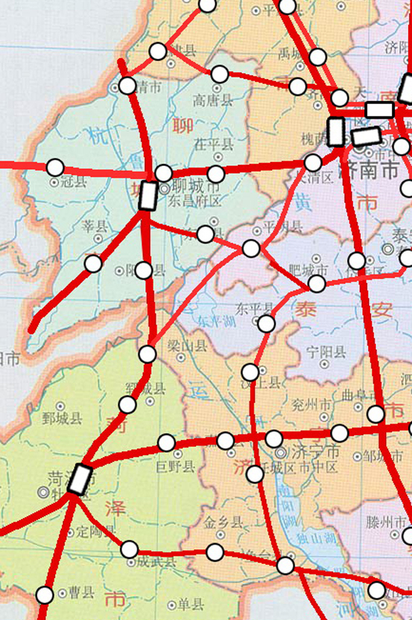 最新山东铁路地图解析