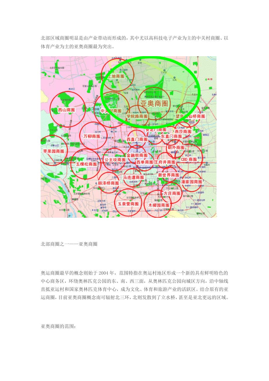 北京最新商圈分布图，城市经济脉络的新解读